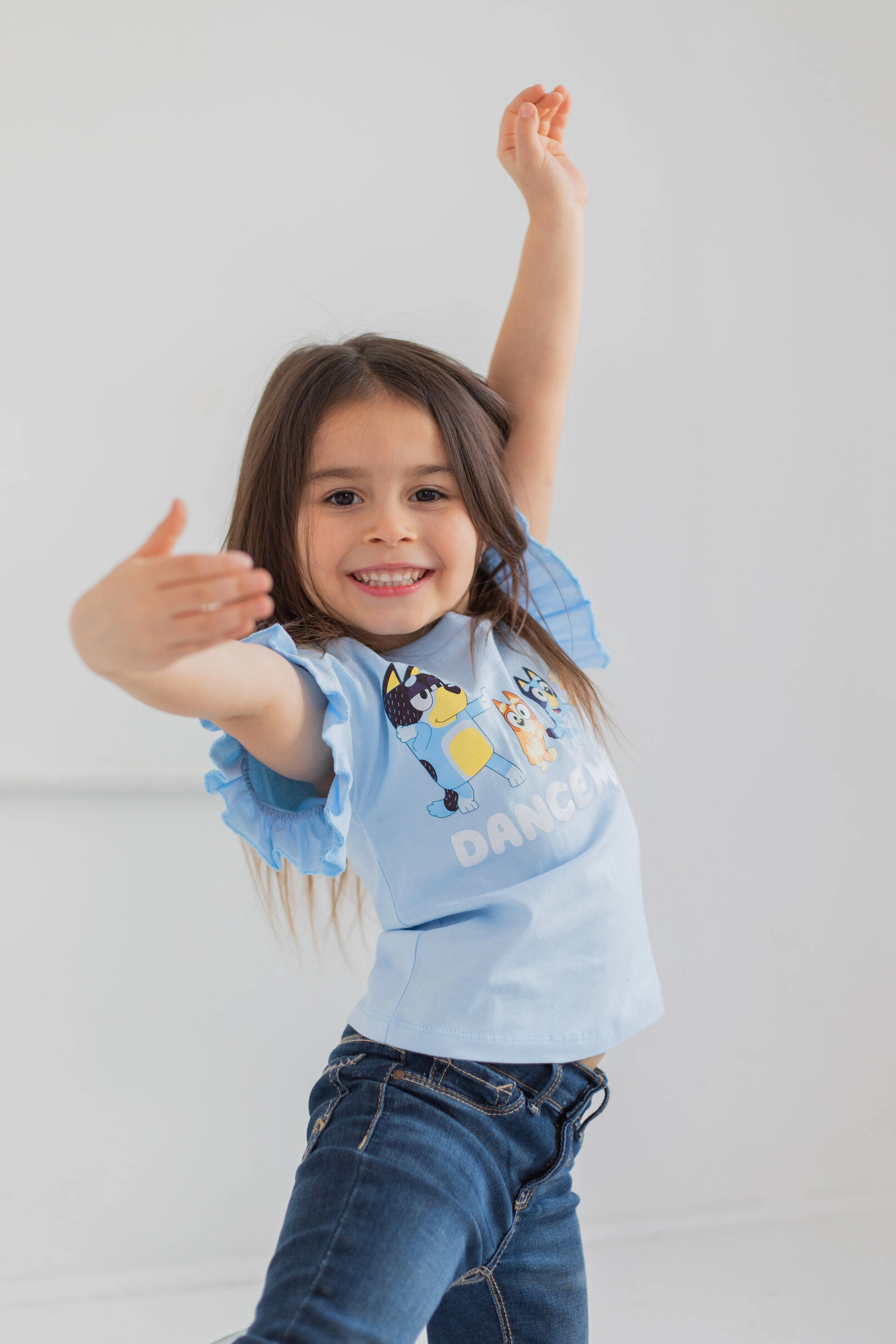 Bluey Girls' 3-Pack Short Sleeve T-Shirts