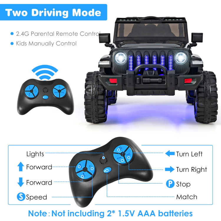 Hivvago 12V Kids Ride-on Jeep Car with 2.4 G Remote Control