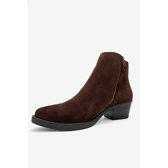 Forever & Always Womens Jayer Leather Double-Zip Block Heel Boots