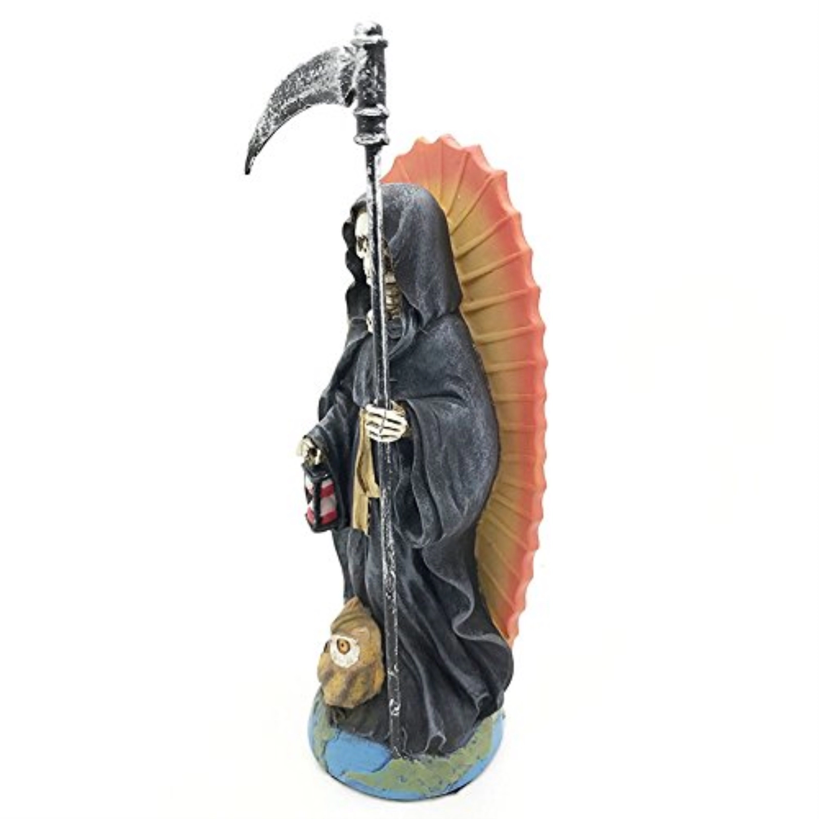 Pacific Giftware Santa Muerte Saint of Holy Death Standing Religious Statue 7.25 Inch Black Magic Protection Santisima Muerte