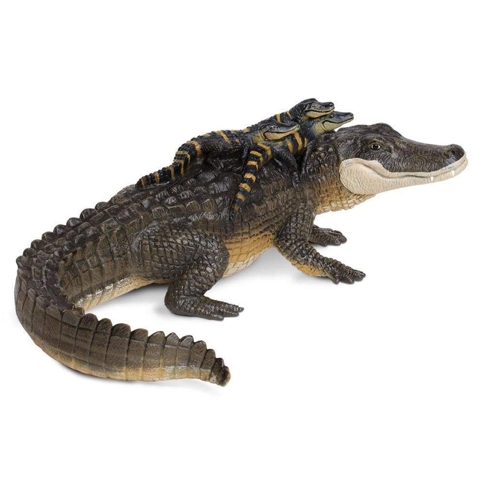 Safari Ltd. - Alligator with Babies Kids Toy Figure