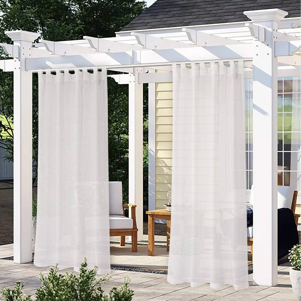 Radiant Essence Waterproof Linen Look Patio Curtains