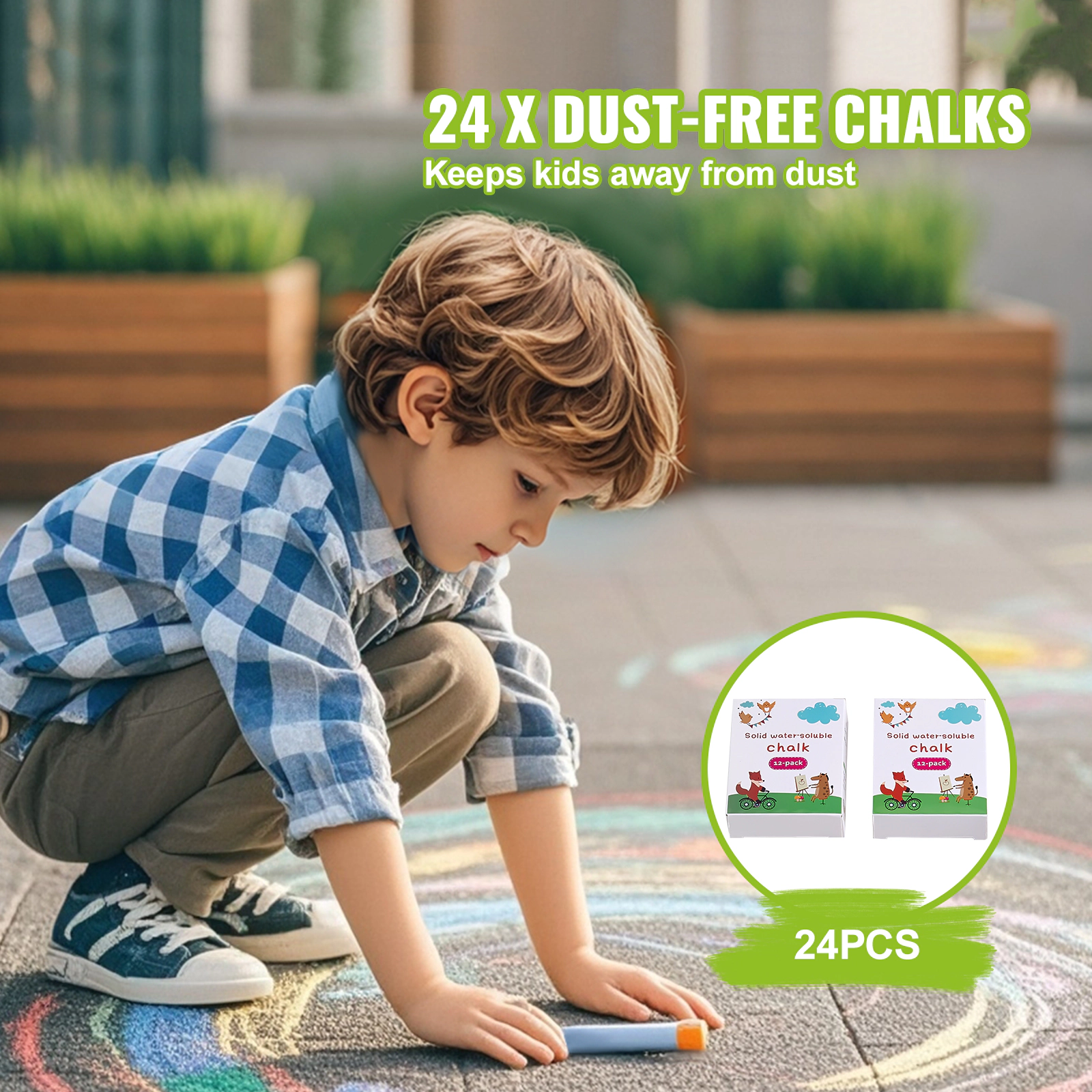 HONGGE Easel Accessory Set, 32 PCS Kid's Art Easel Painting Kit Including Chalks, Dry-Erase Markers & Paper Rolls