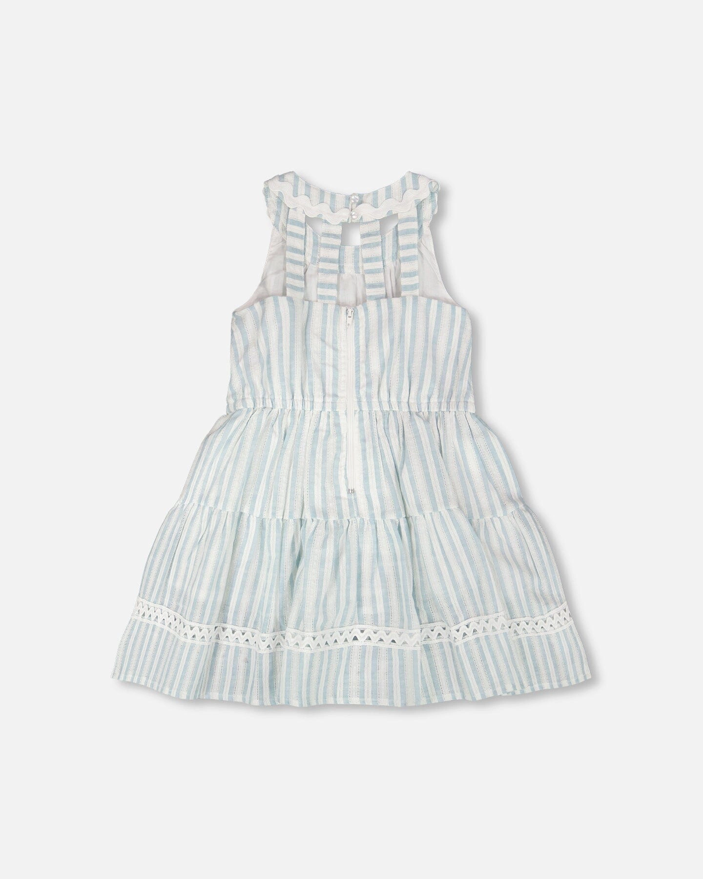Deux par Girls Multi-Tiered Dress and Stripes