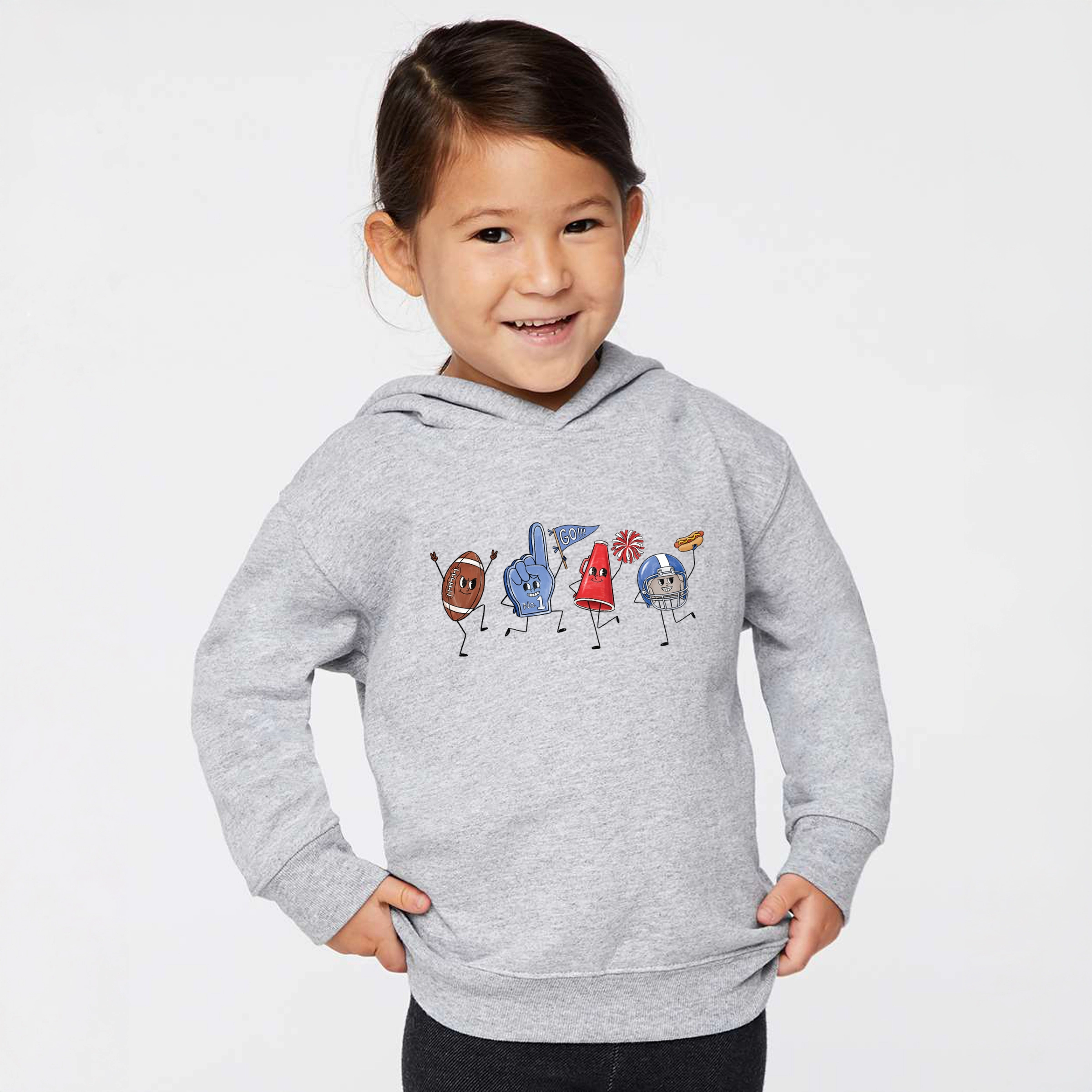 The Juniper Shop - Toddler Hoodie Football Stick Figures