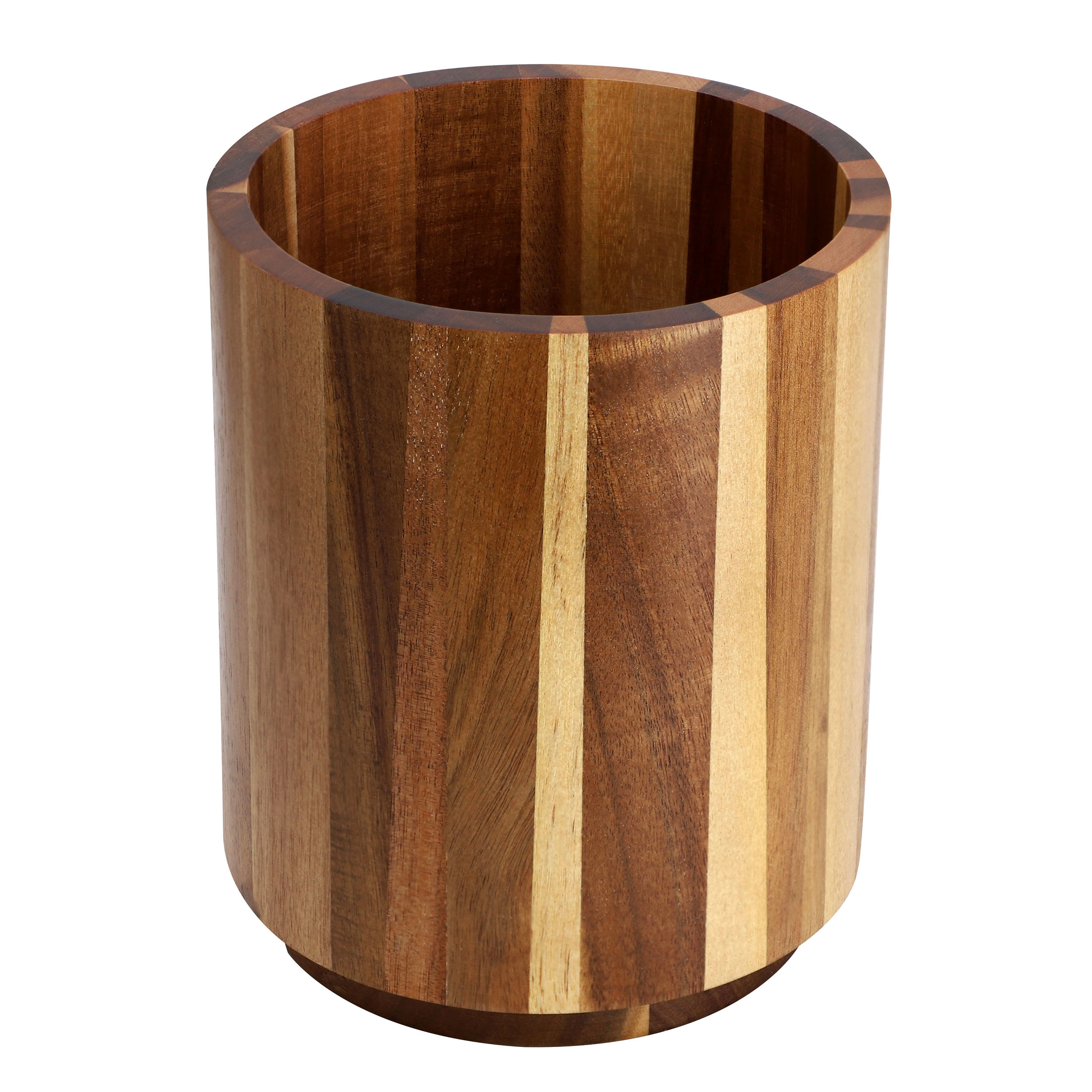 MegaChef Acacia Wood 360 Rotating Utensil Holder