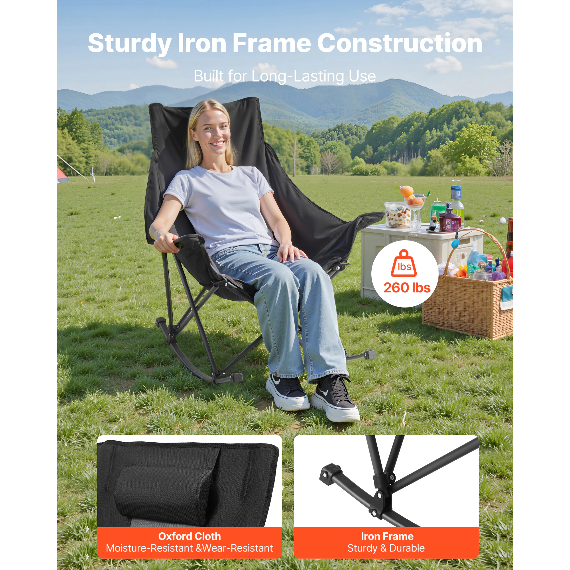 HONGGE Portable Folding Camping Chair