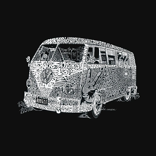 LA Pop Art Women's Dolman Word Art Shirt - THE 70'S