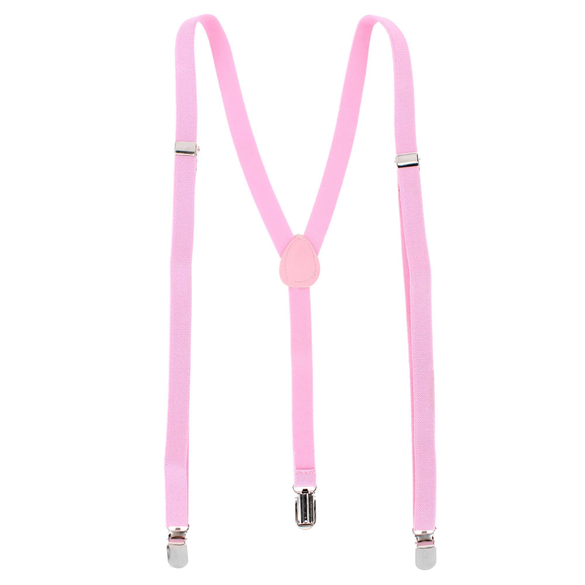 CTM Women's Thin Adjustable Elastic Clip-End Y-Back Suspenders