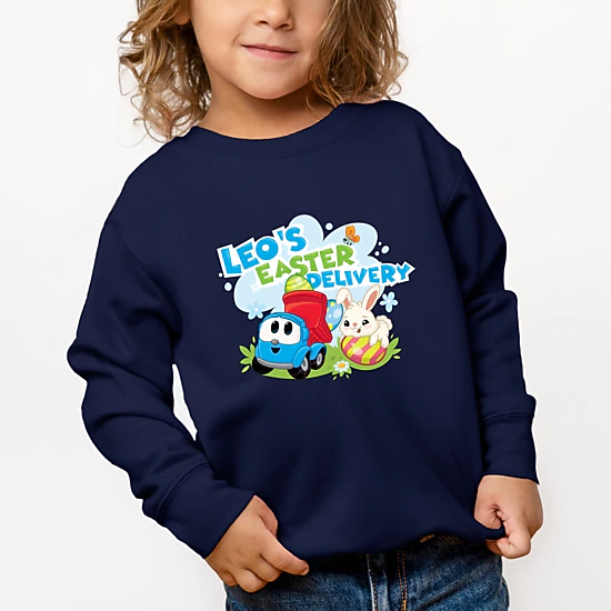 The Juniper Shop - Toddler Graphic Sweatshirt - Leo the Truck Leo's Easter Delivery