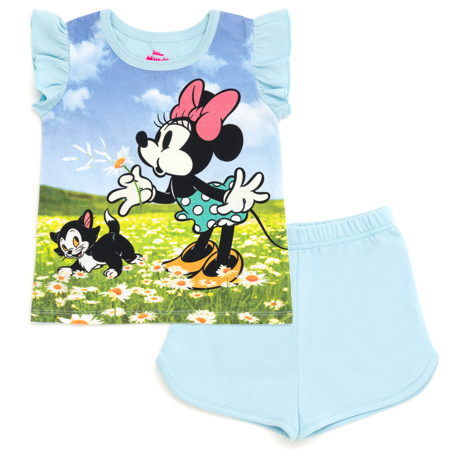 Disney Girls' 2-Piece T-Shirt and Shorts Set
