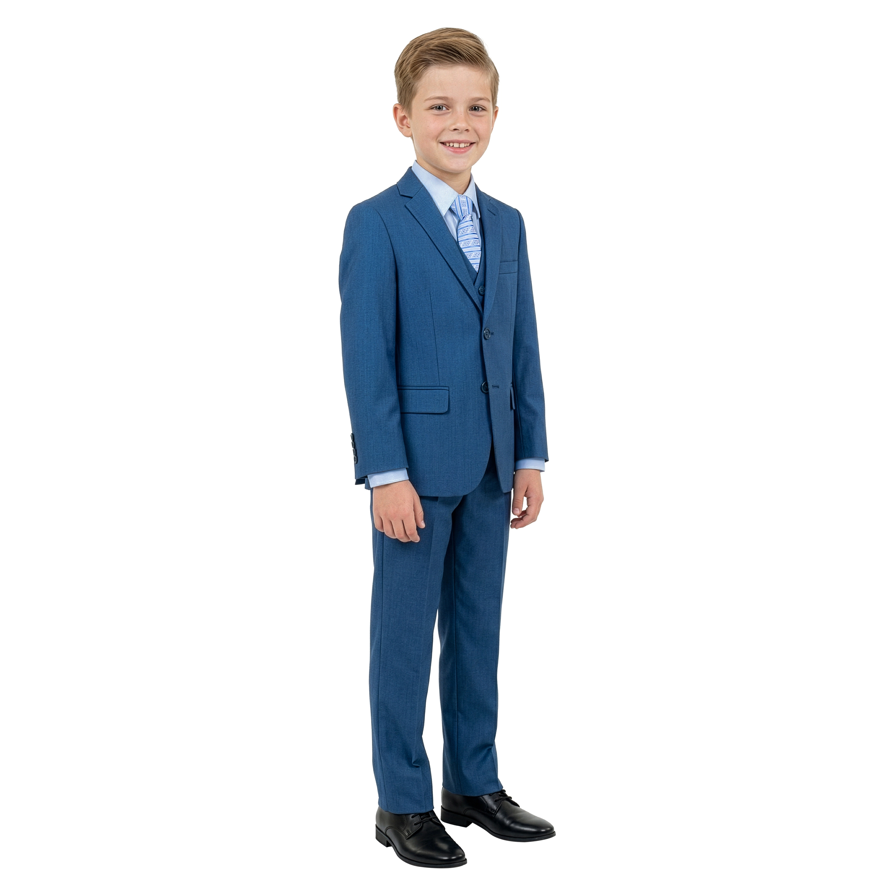 Tazzio Little & Big Boys 5-Pc. Premium Sharkskin Suit Set