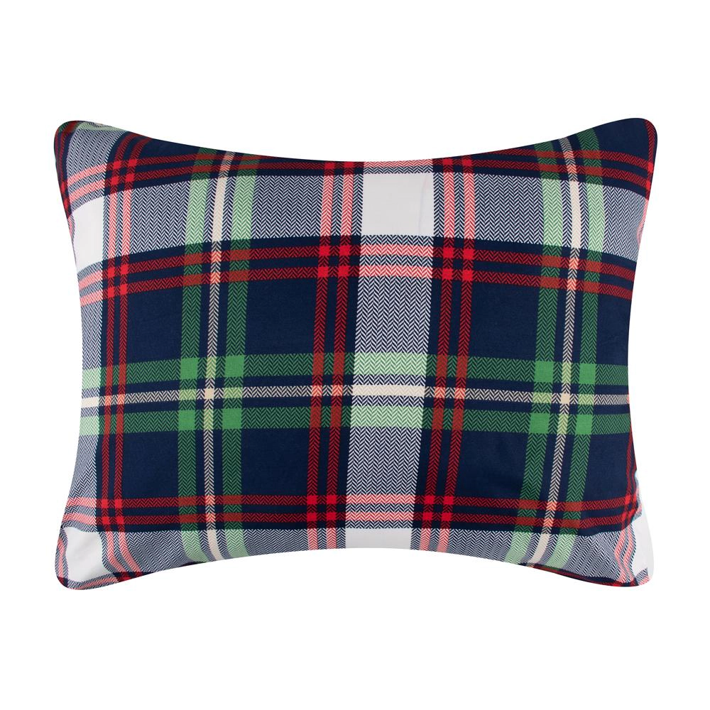 Greenland Home Fashions Cardinal Plaid Luxurious Super Soft Pillow Sham