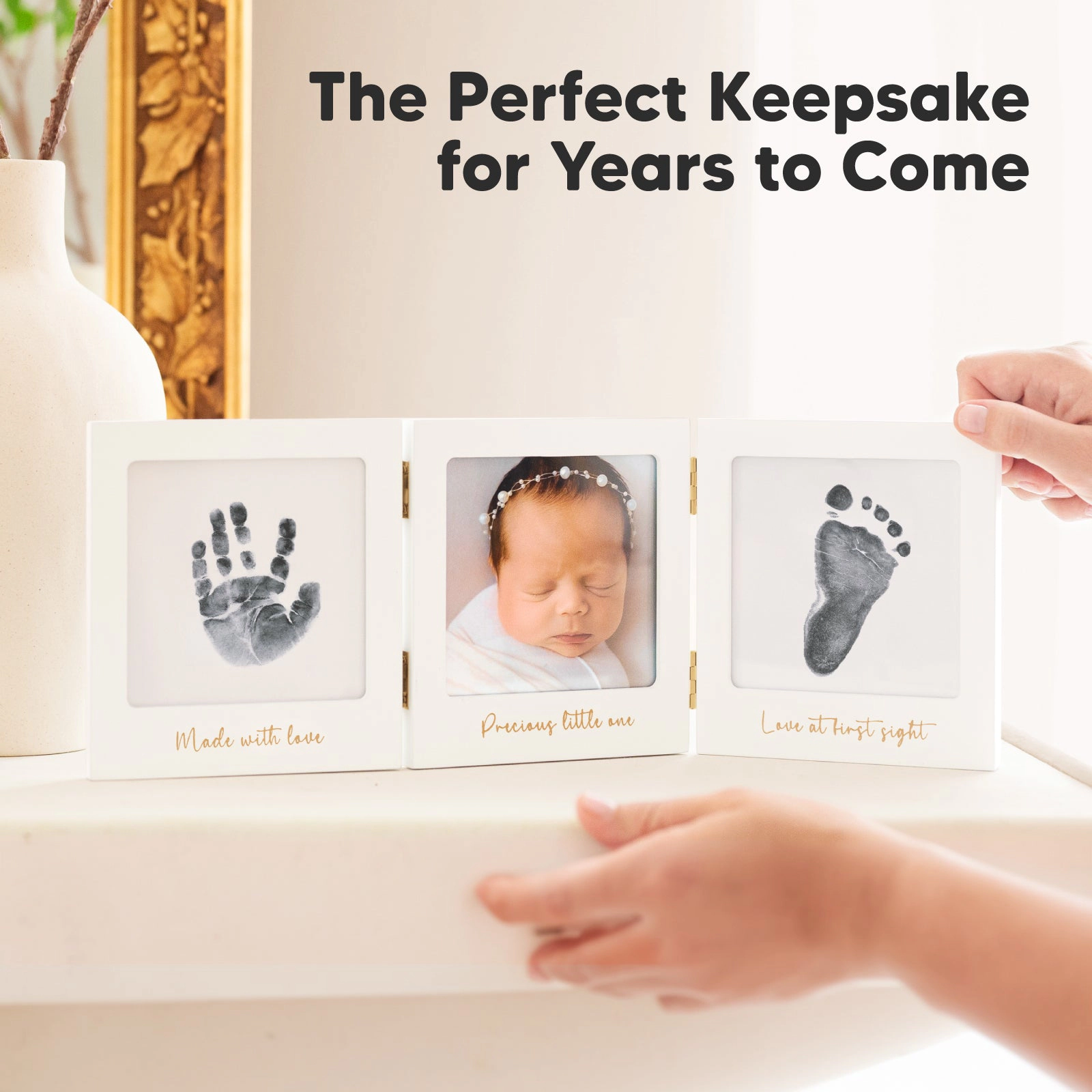 KeaBabies Fond Clean Touch Inkless Hand and Footprint Frame