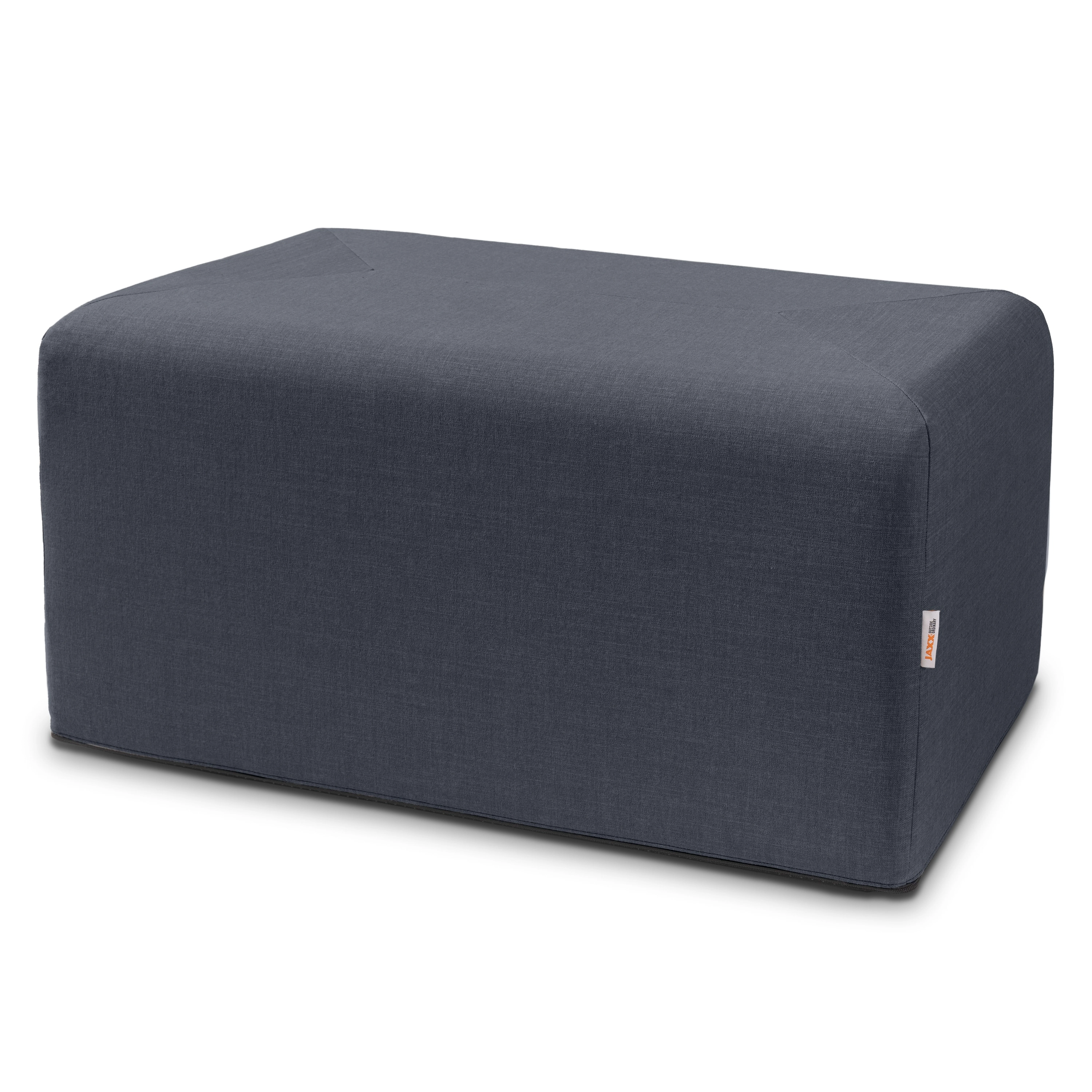 Jaxx Monroe Large Rectangular Foam Ottoman / Coffee Table, (36 x 18)