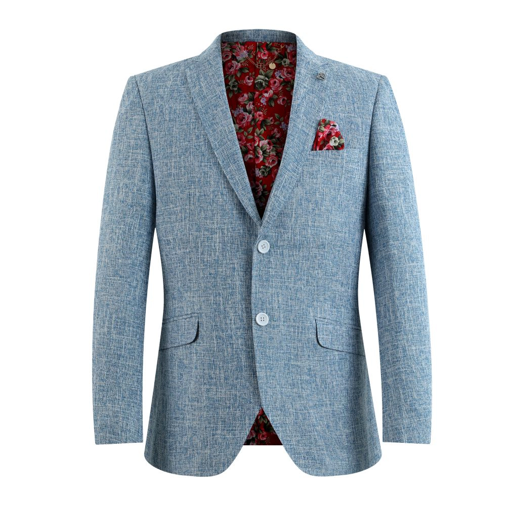 Elie Balleh Men's Solid Slim Fit Blazers Sports Coat Jacket