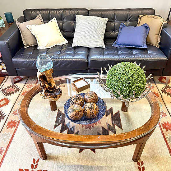 Things2Die4 Decorative Sphere Set Brown Freestanding Tabletop Orbs 5.5 ...