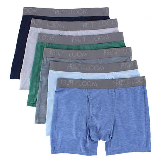 Fruit of the Loom Men's 360 Stretch Coolsoft Boxer Brief (6 Pack)