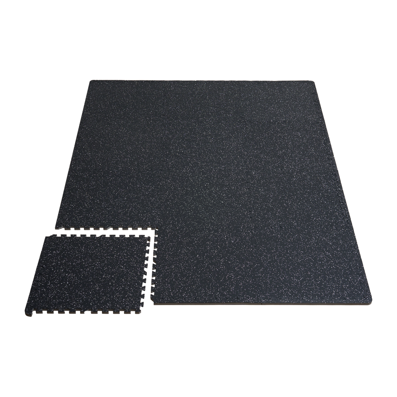 HONGGE 0.56 Inch Thick Rubber Top Gym Floor Mats with EVA Foam