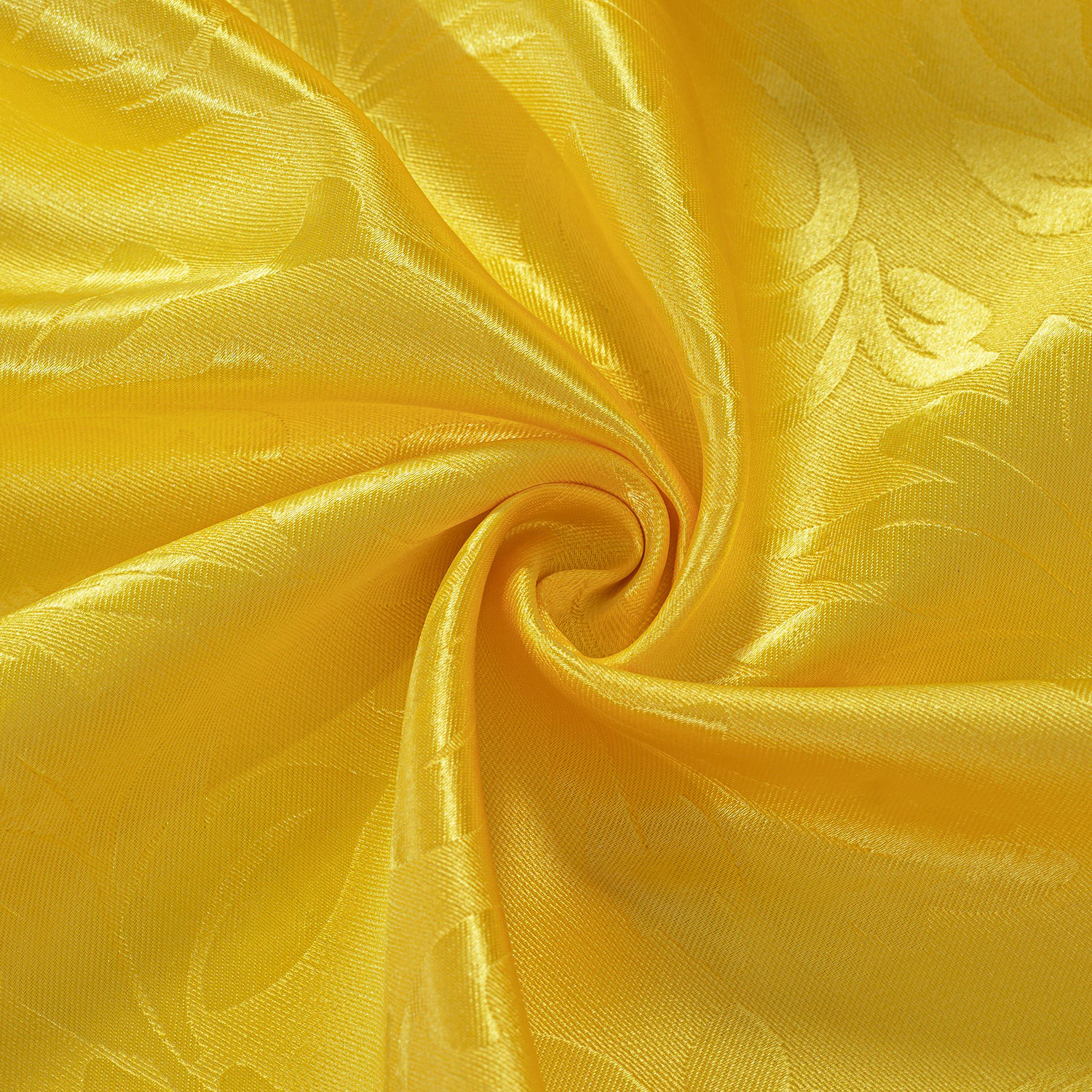 Olivia Gray 100% Polyester 200 GSM Dyson Embossed Blackout Grommet Curtain Panel 54" x 90" Yellow