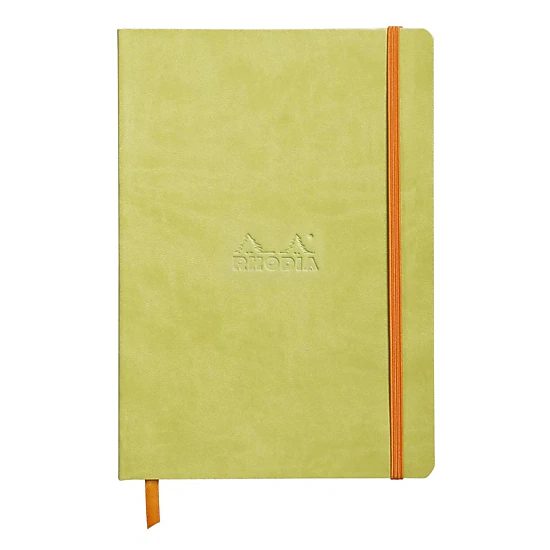 Rhodia Rhodiarama Softcover Notebook - Lined 80 Sheets - 6 x 8.25 in - Anise