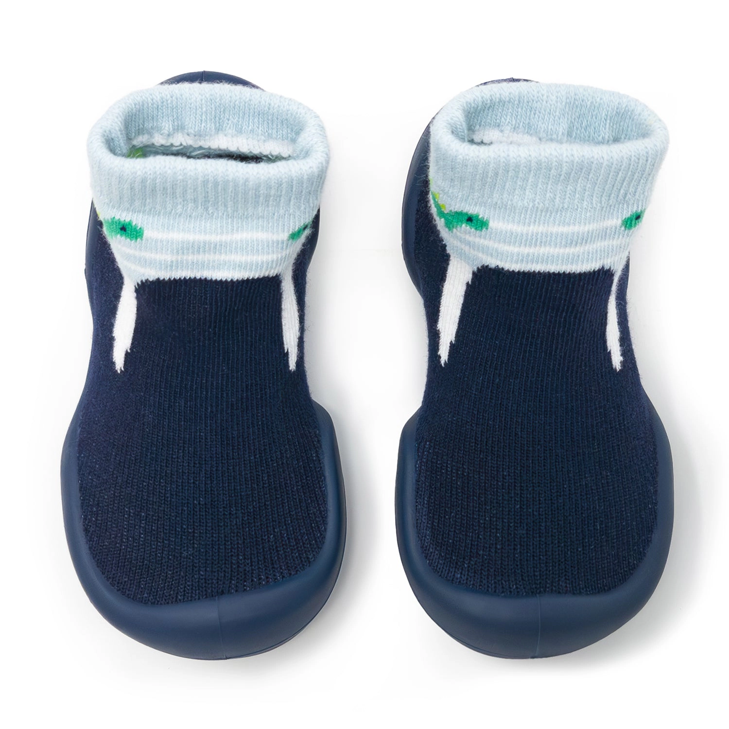 Komuello Baby Boy First Walk Sock Shoes Navy Dash