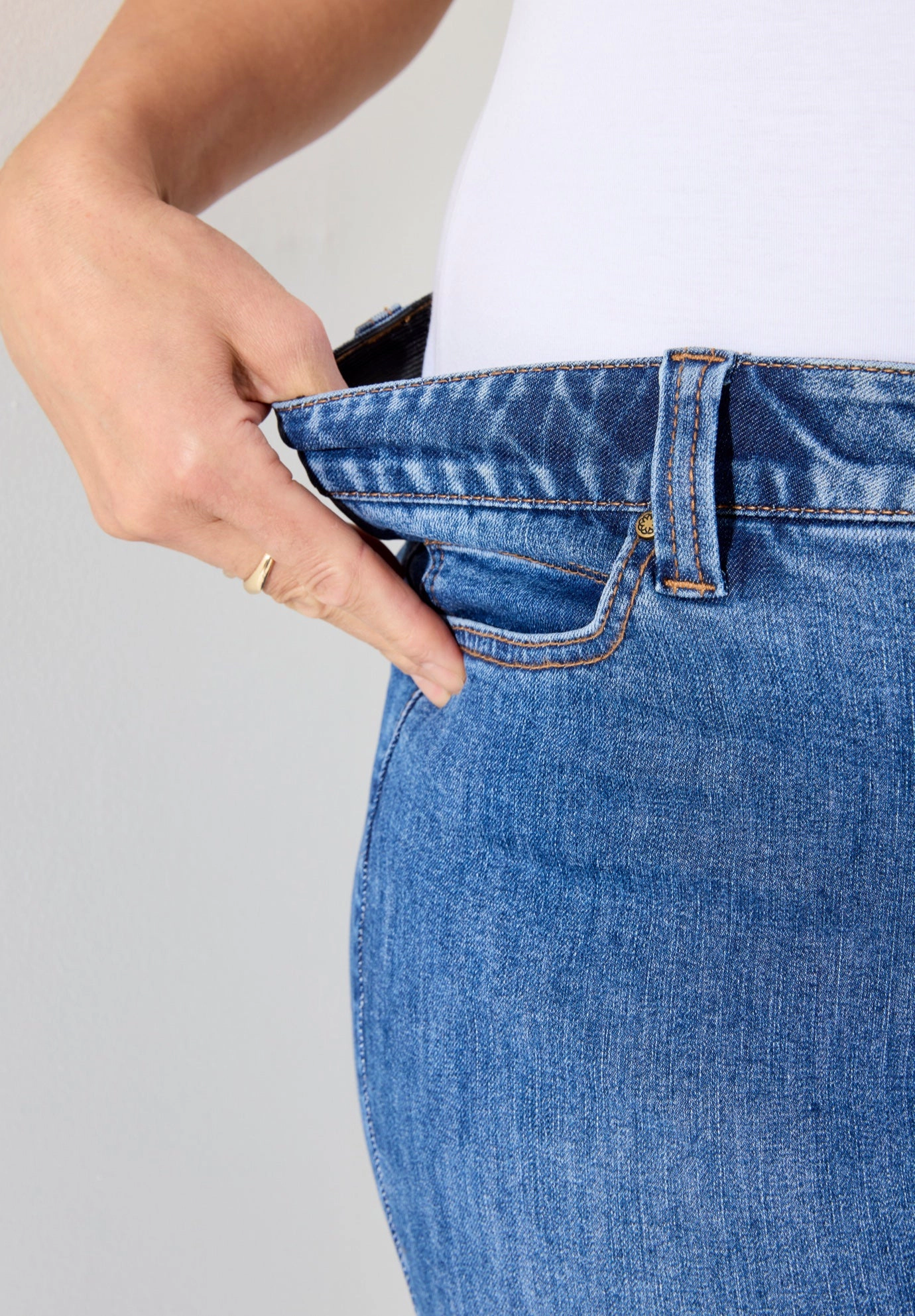 Catherines Women's Plus Synergy Slimming Straight Leg Jean