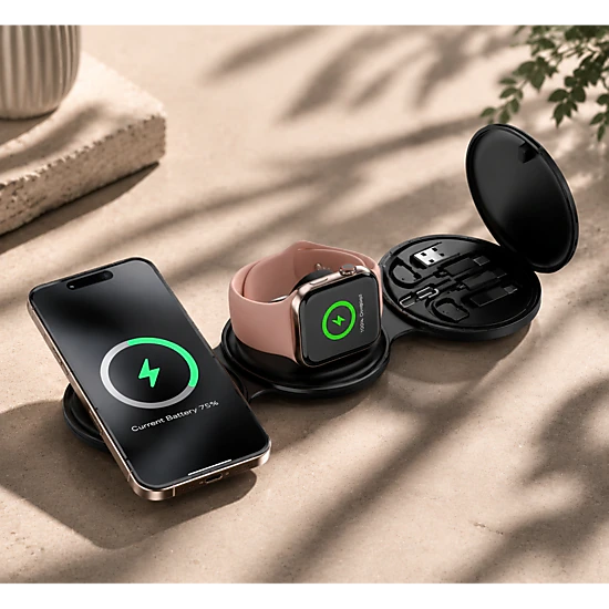 Pursonic 5-in-1 Folding Wireless Charging Station – Power Everything, All at Once
