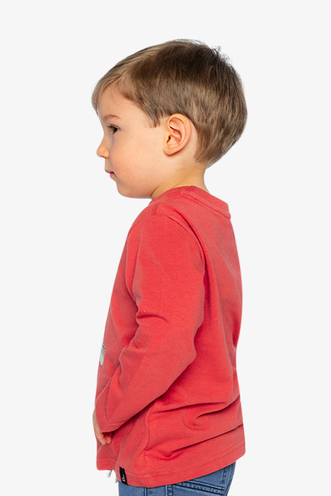 Deux par Boys Long Sleeve Organic Cotton Polar Bear Graphic T-Shirt