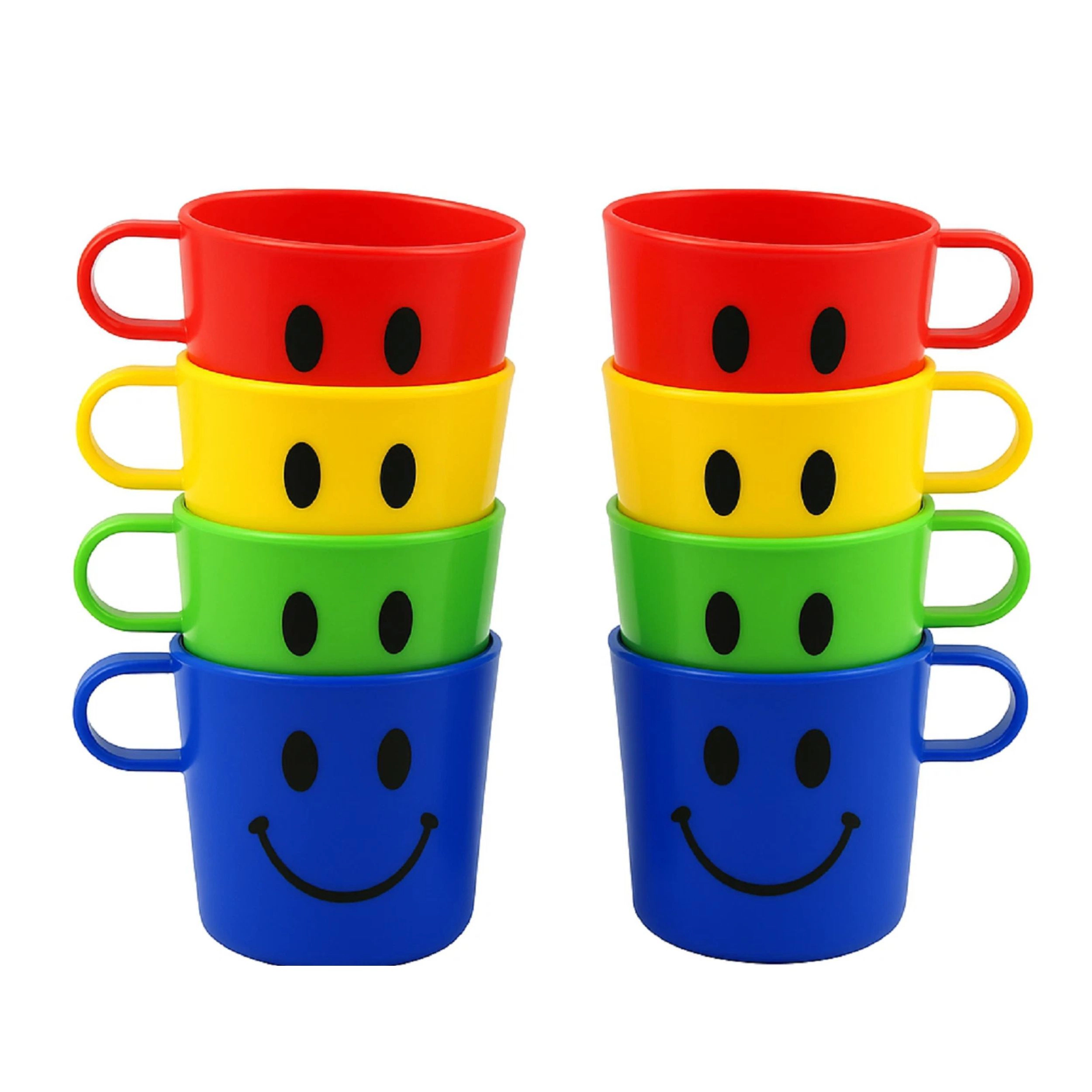 Home Collection Pack of Kids Smiley Face Plastic Cups