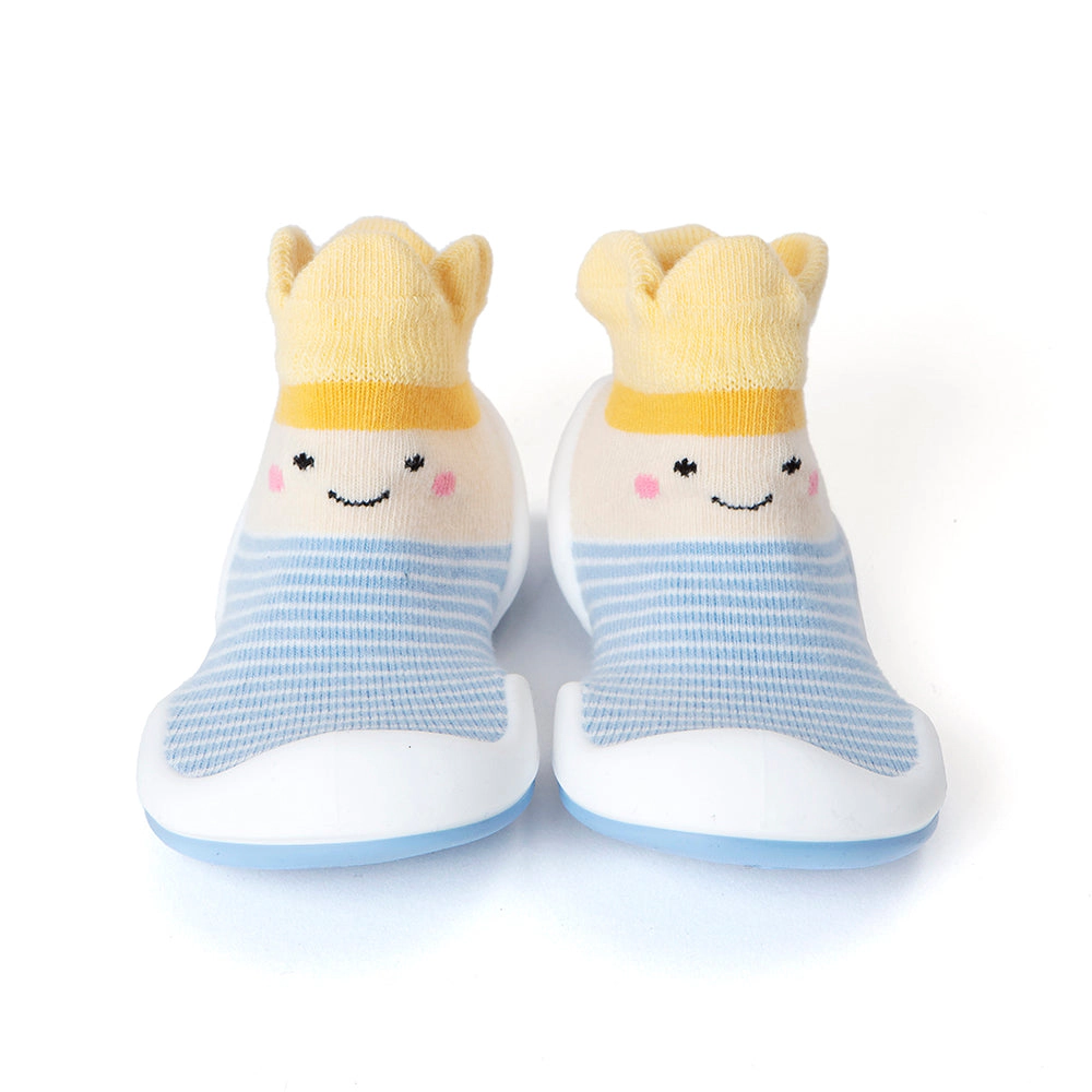 Komuello Toddler Boy First Walk Sock Shoes Crown Prince
