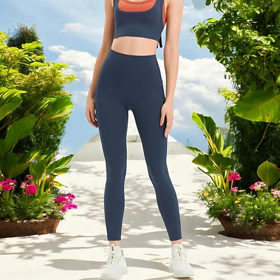 Anna-Kaci Active Women's High Waist Seamless Full-Length Leggings with Stretchy Comfort Fit