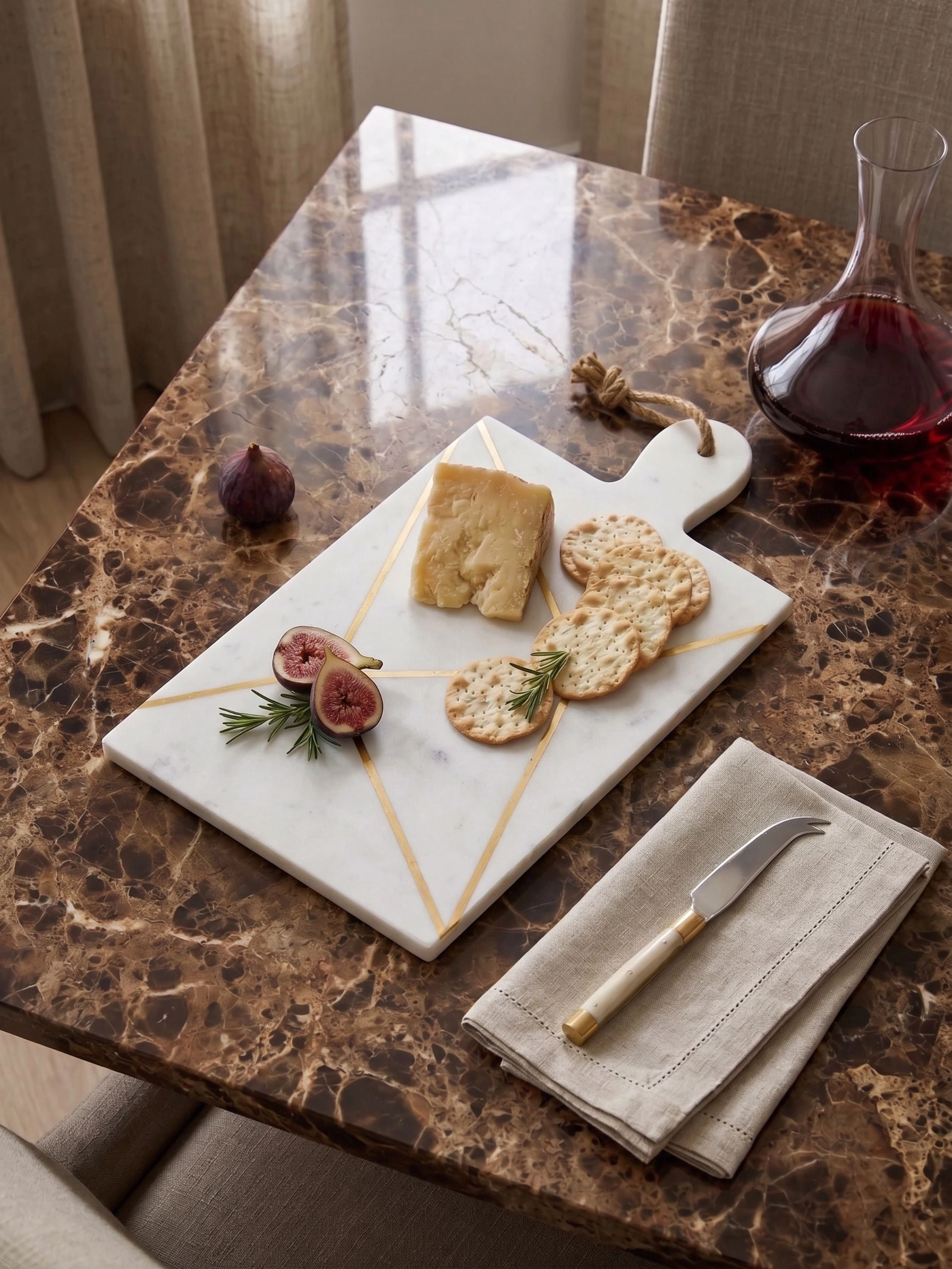 GAURI KOHLI Badajoz Marble Cheese Board