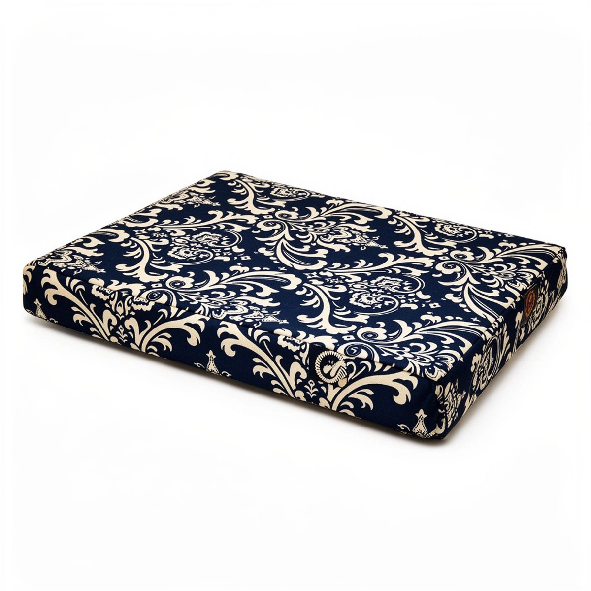 Majestic Pet Products 78899551407 French Quarter Orthopedic Memory Foam Rectangle Dog Pet Bed, Navy Blue - Medium