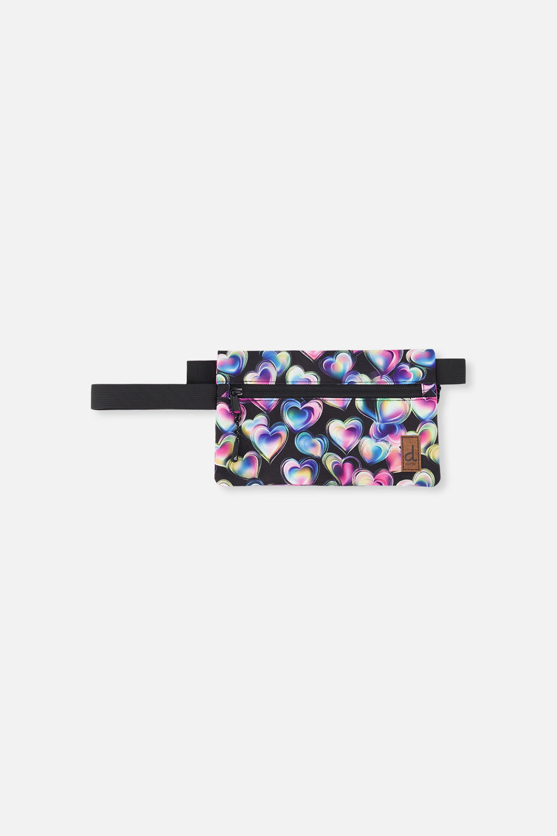 Deux par Deux Girls Heart Print Double-Compartment Pencil Case