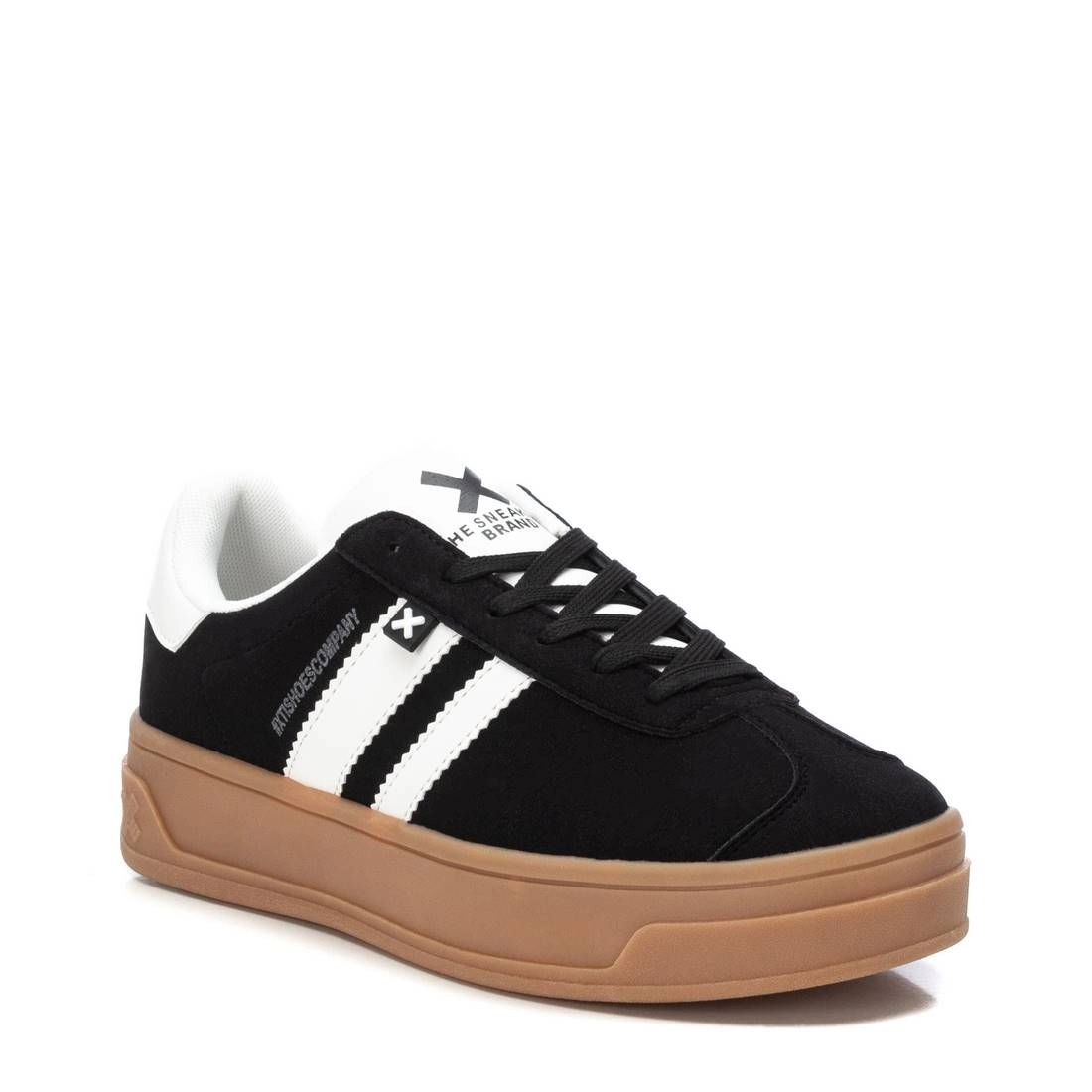 XTI Women's Suede Lace-Up Sneakers Lightweight Non-Slip Casual Shoes