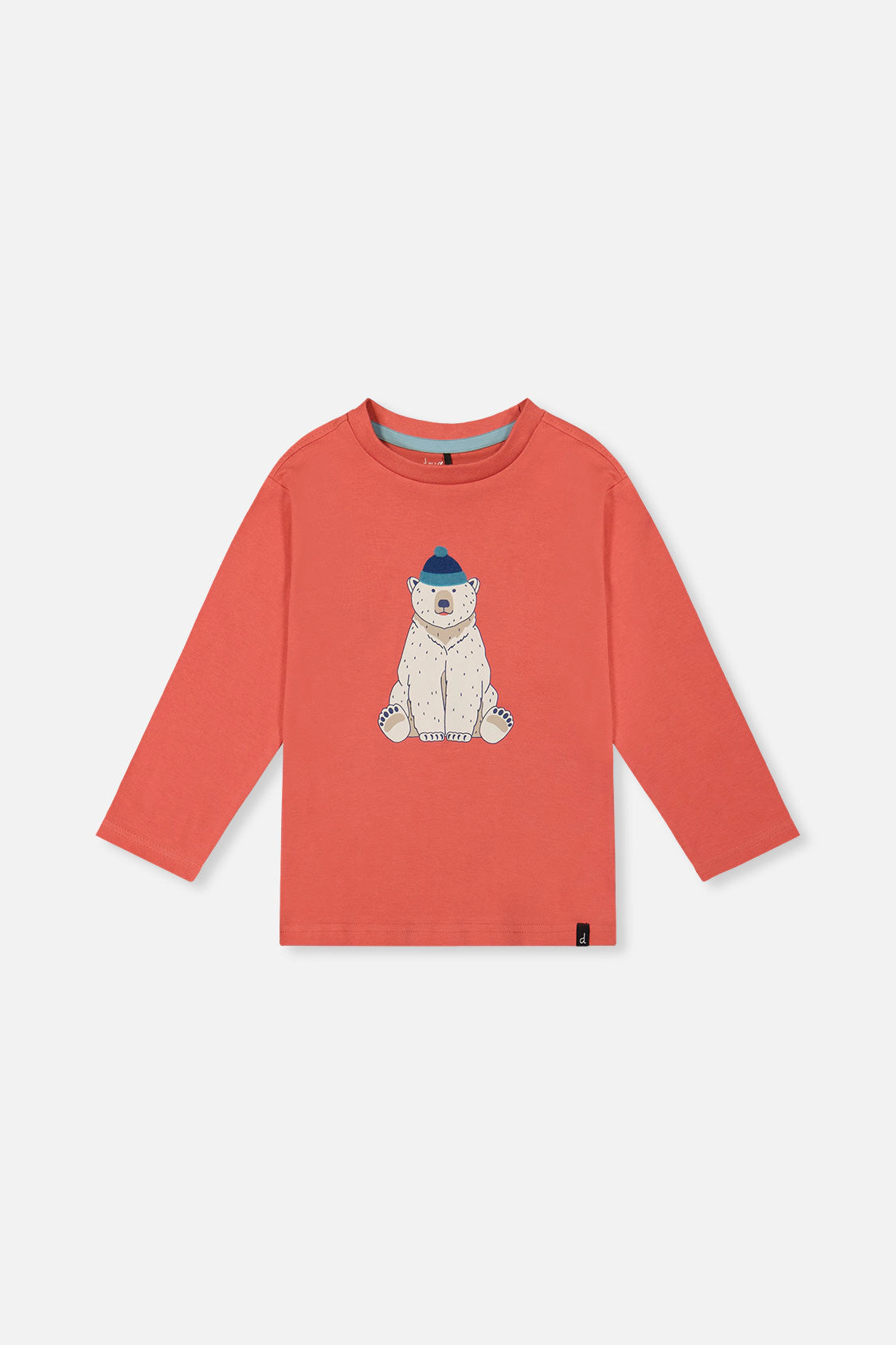 Deux par Boys Long Sleeve Organic Cotton Polar Bear Graphic T-Shirt