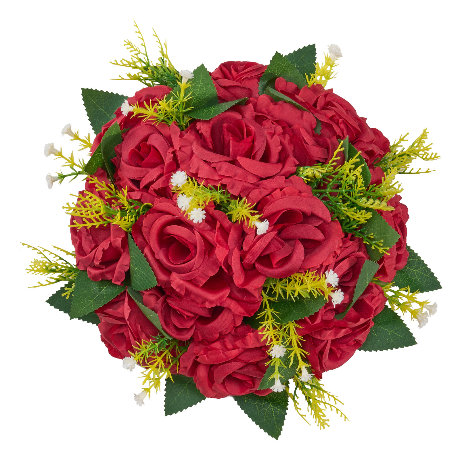 HONGGE Artificial Flower Roses Arrangement for Wedding Home Table, 10 PCS