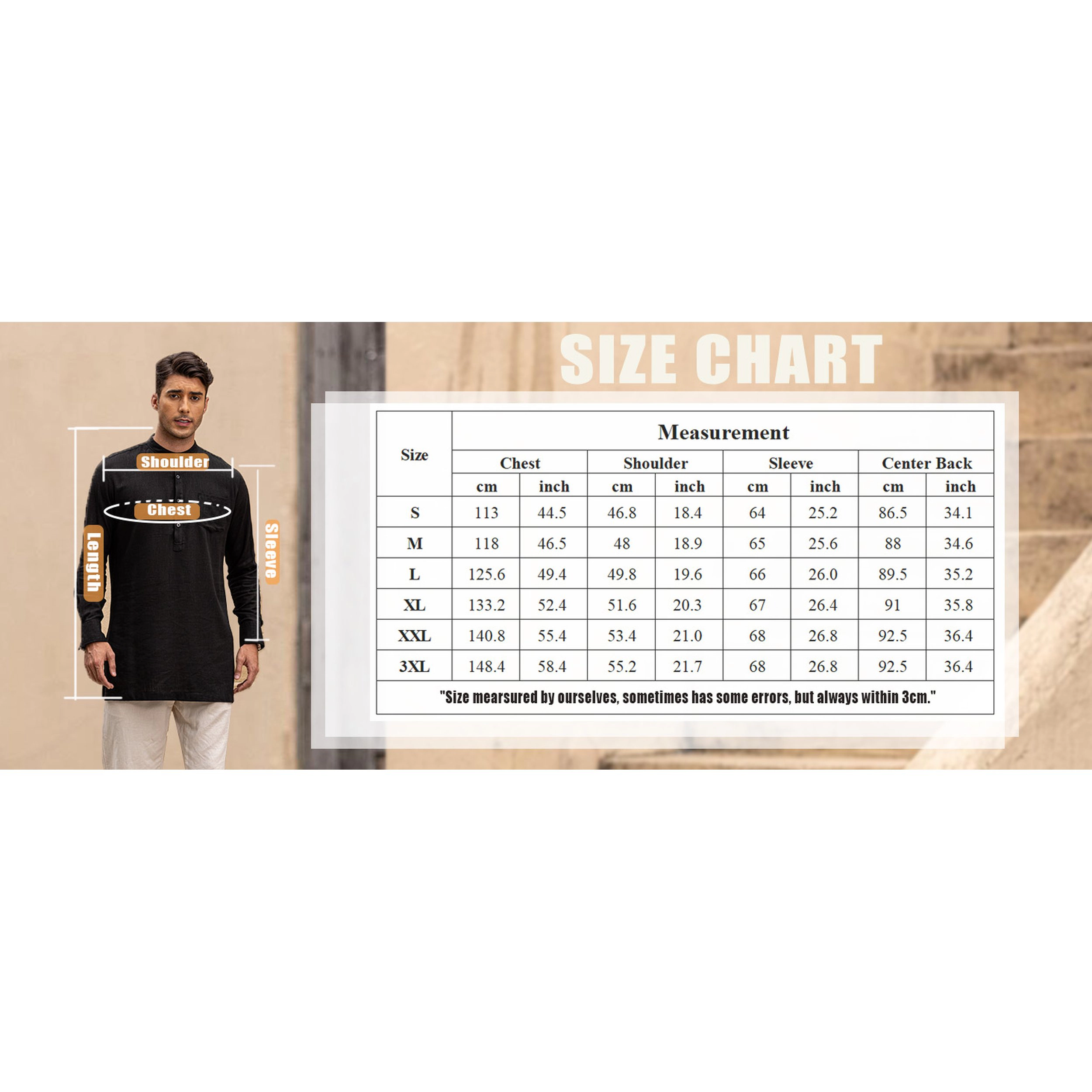 COOFANDY Men's Regular Fit Long Sleeve Henley Shirt
