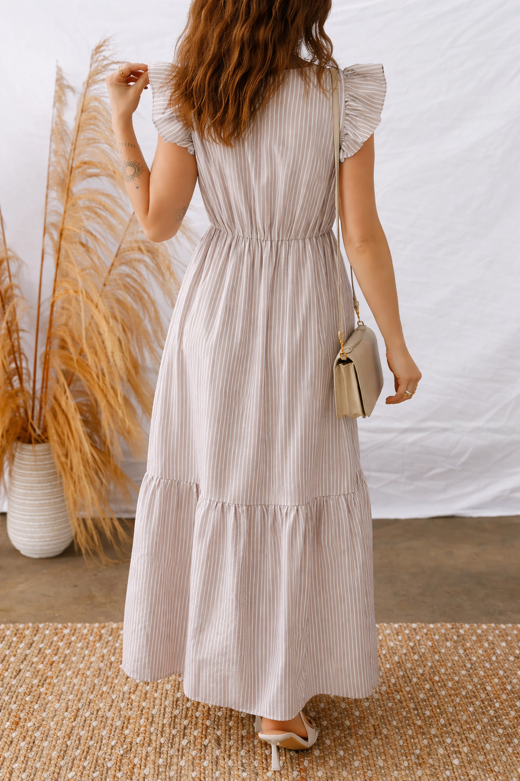 Threaded Pear Women's Kira Front Slit Maxi Dress