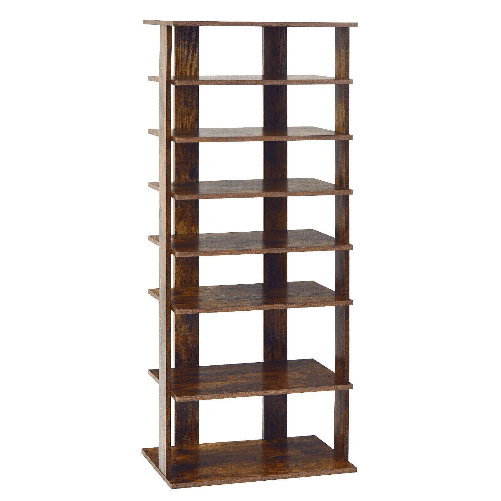 SlickBlue 7 Tier Shoe Storage Rack With Display Shelf, MDF