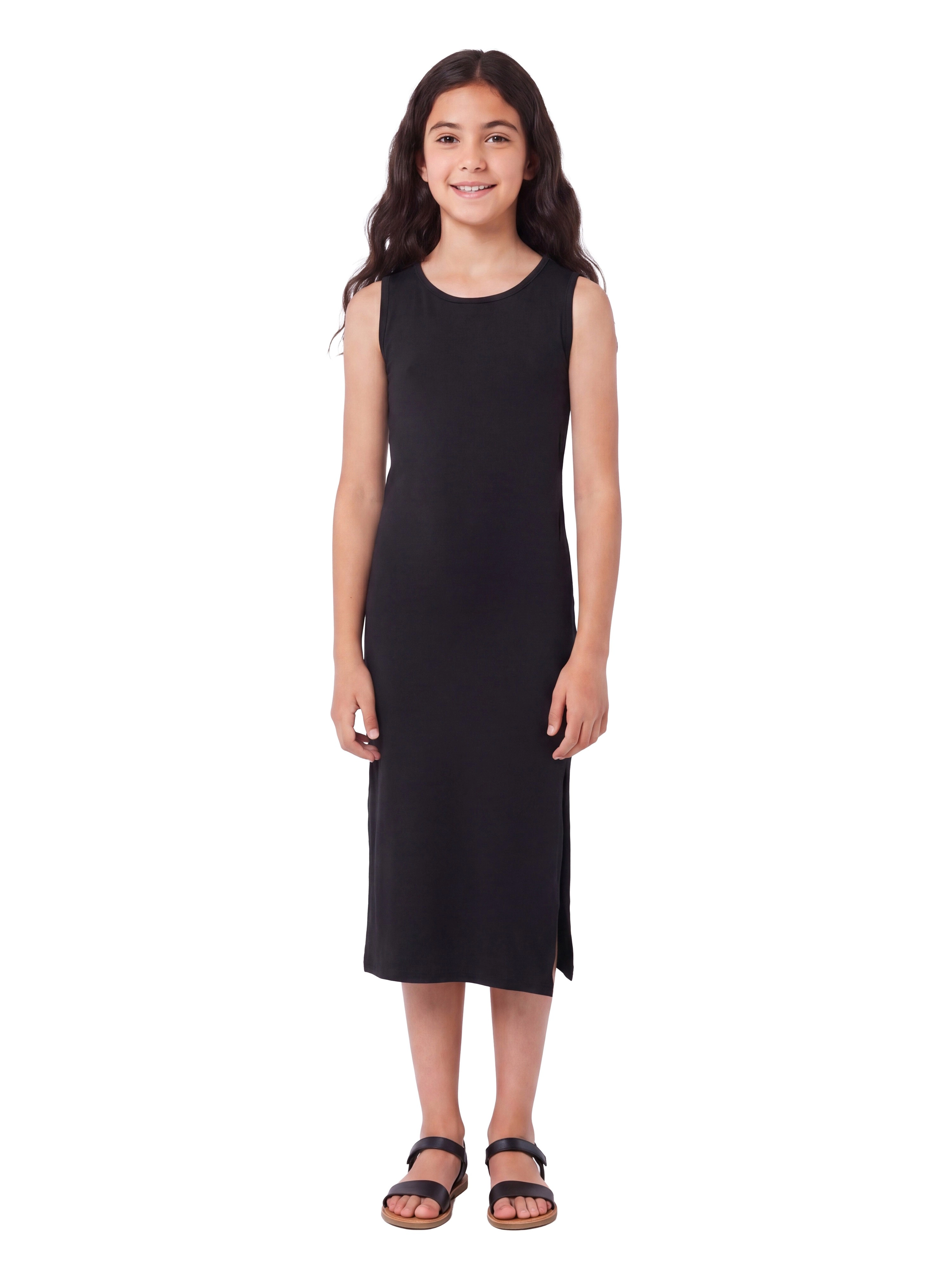 24sevenKid Essential Girls Side Slit Maxi Dress