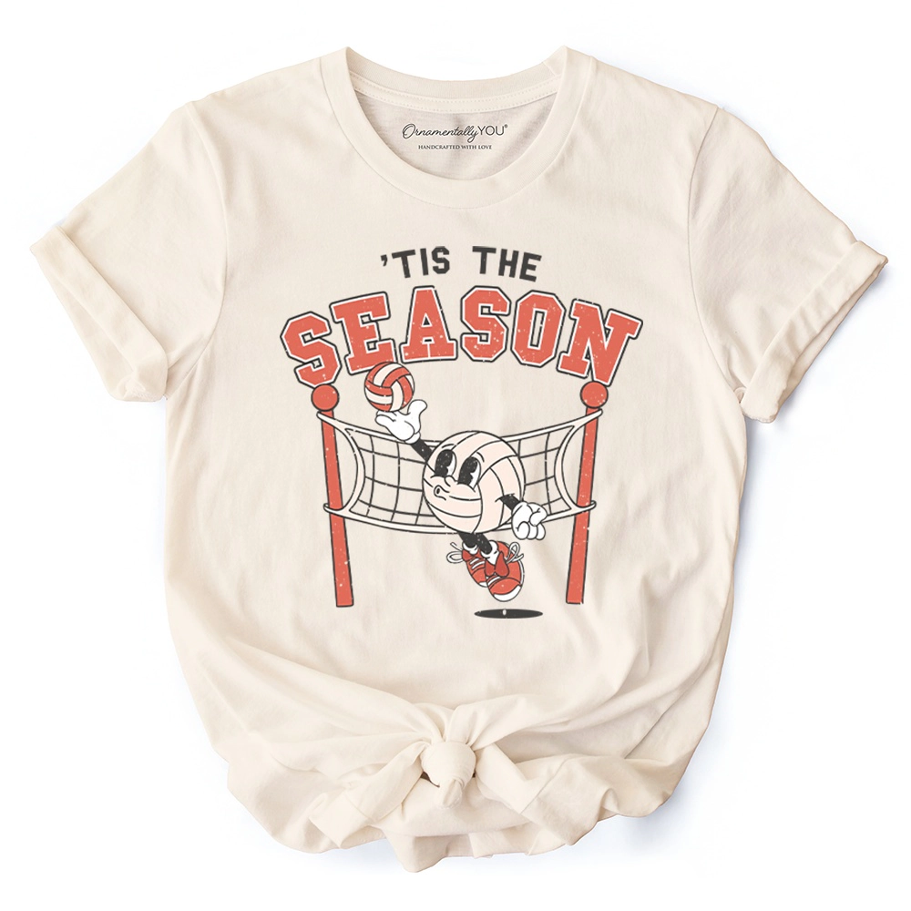 OrnamentallyYou Womens Tis The Season Volleyball T-Shirt