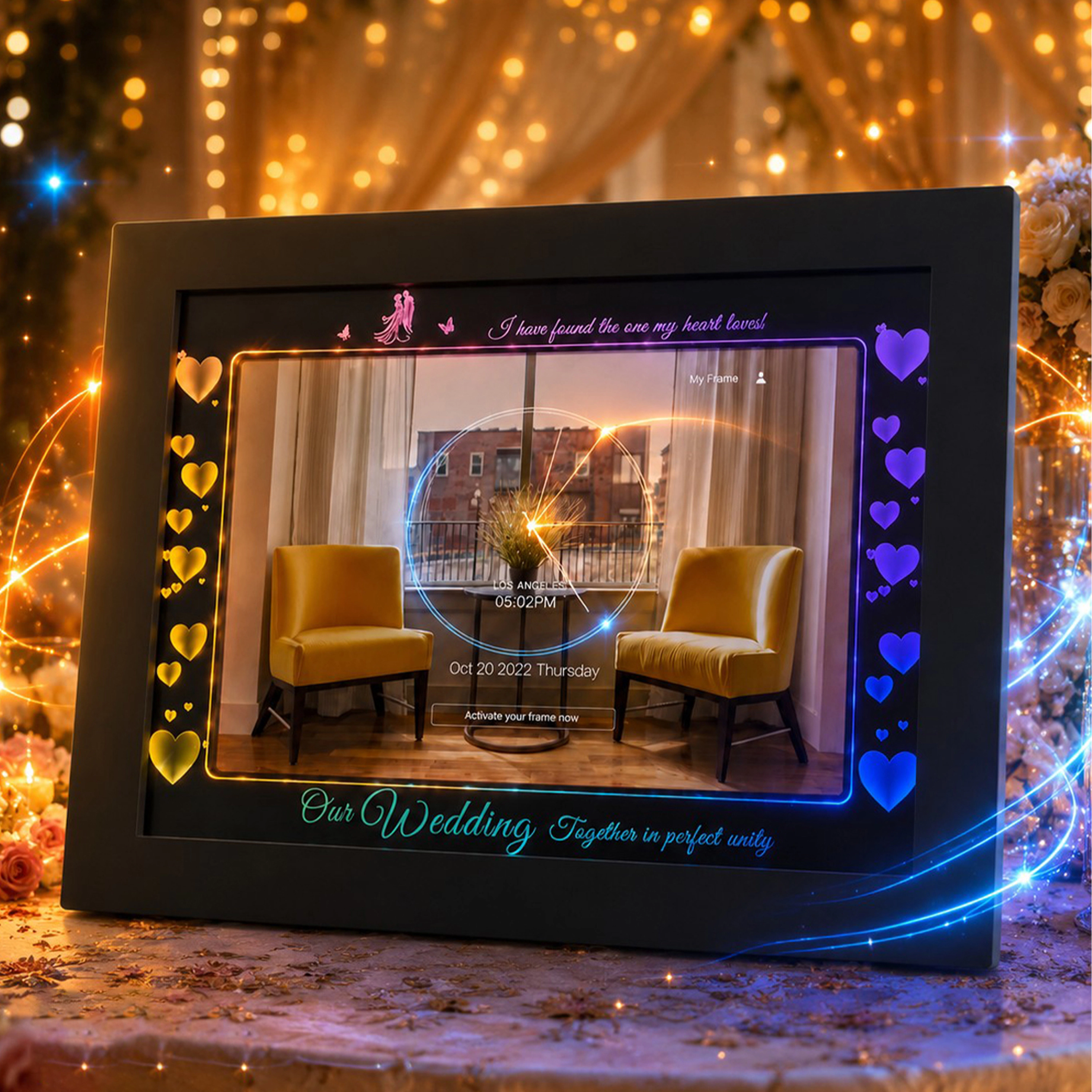 Eco4life 10.1" WiFi RGB Digital Picture Frame Wedding Gift for Women