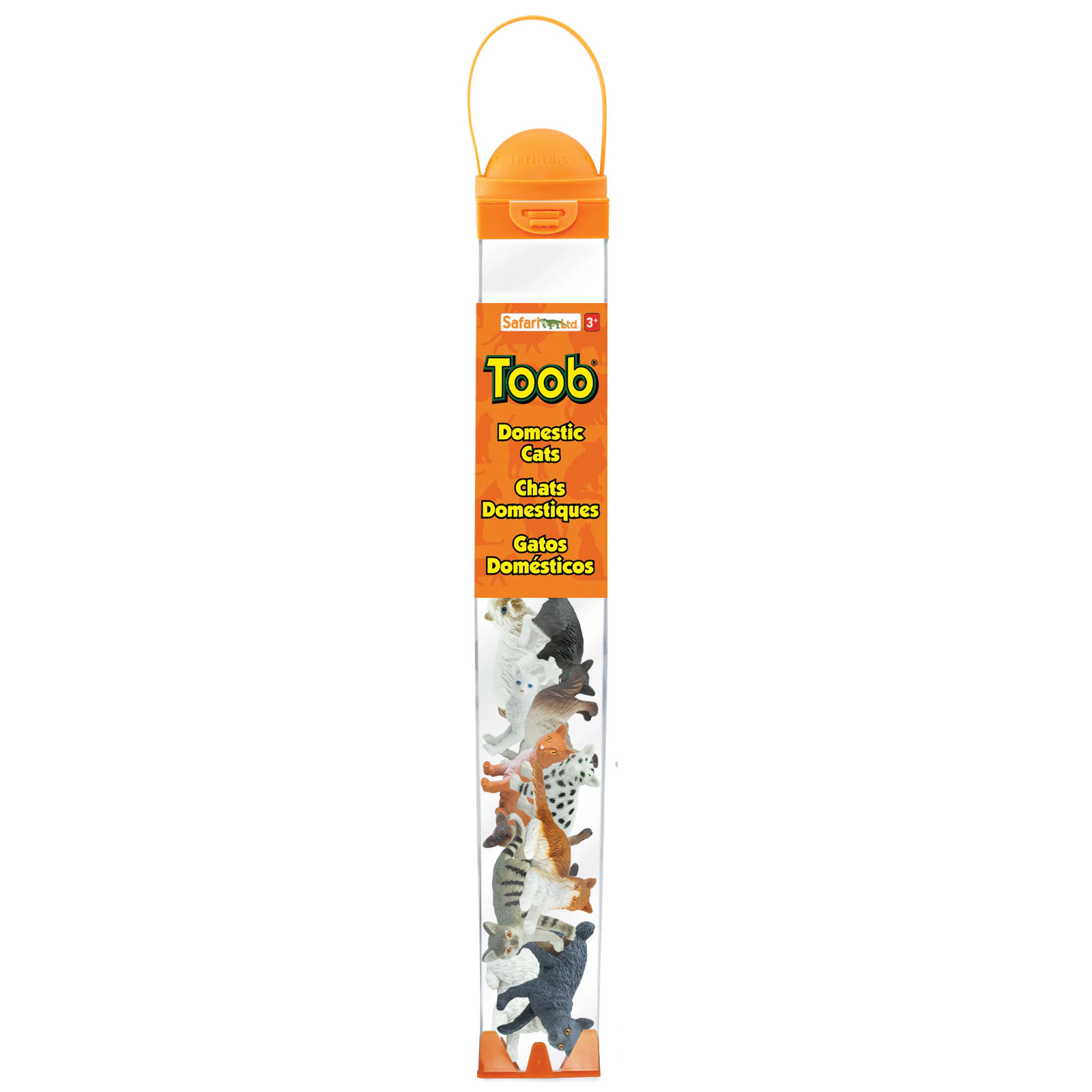 Safari Ltd. - Domestic Cats TOOB - contains 10 Mini Figurines