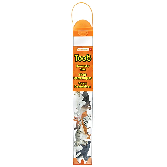 Safari Ltd. - Domestic Cats TOOB - contains 10 Mini Figurines