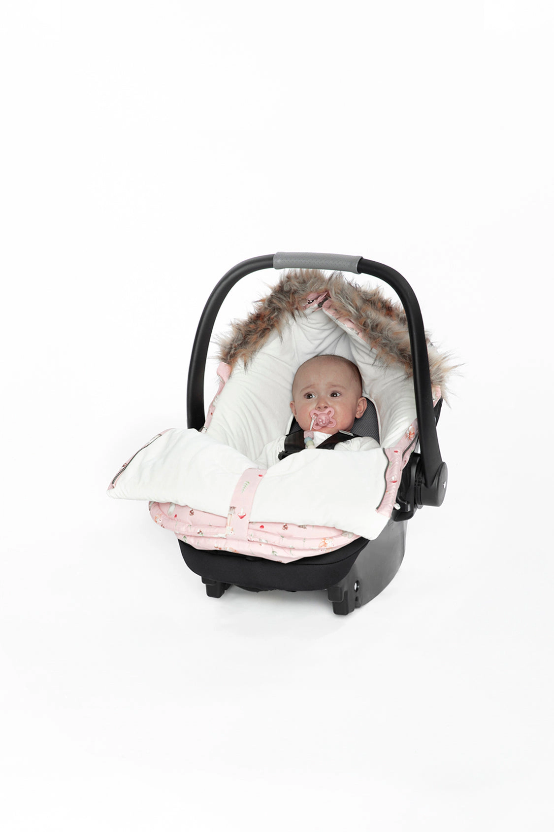Deux par Deux Girls Waterproof Bunting Bag for Car Seats & Strollers