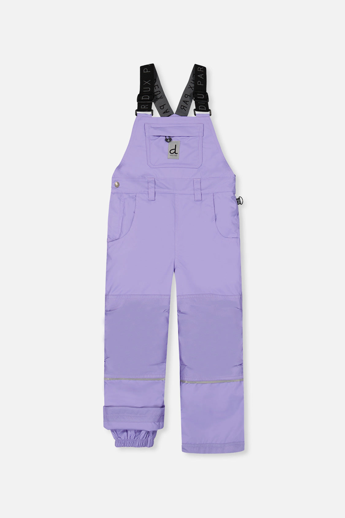 Deux par Girls Play Cordura-Reinforced Overall Snow Bib with Adjustable Suspenders