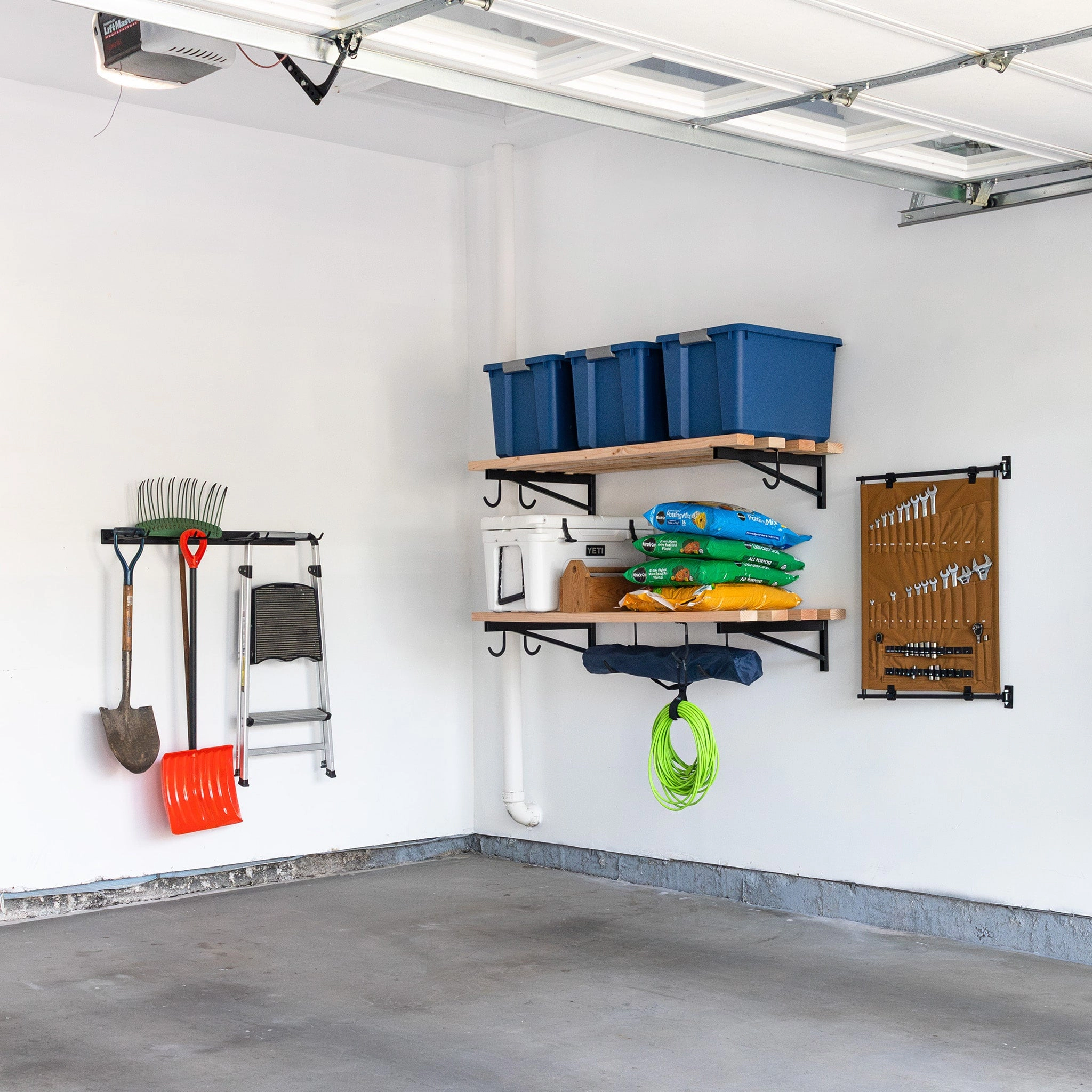 StoreYour 2' x 4' DIY Wall Shelf Brackets, Heavy Duty Garage Wall Shelves