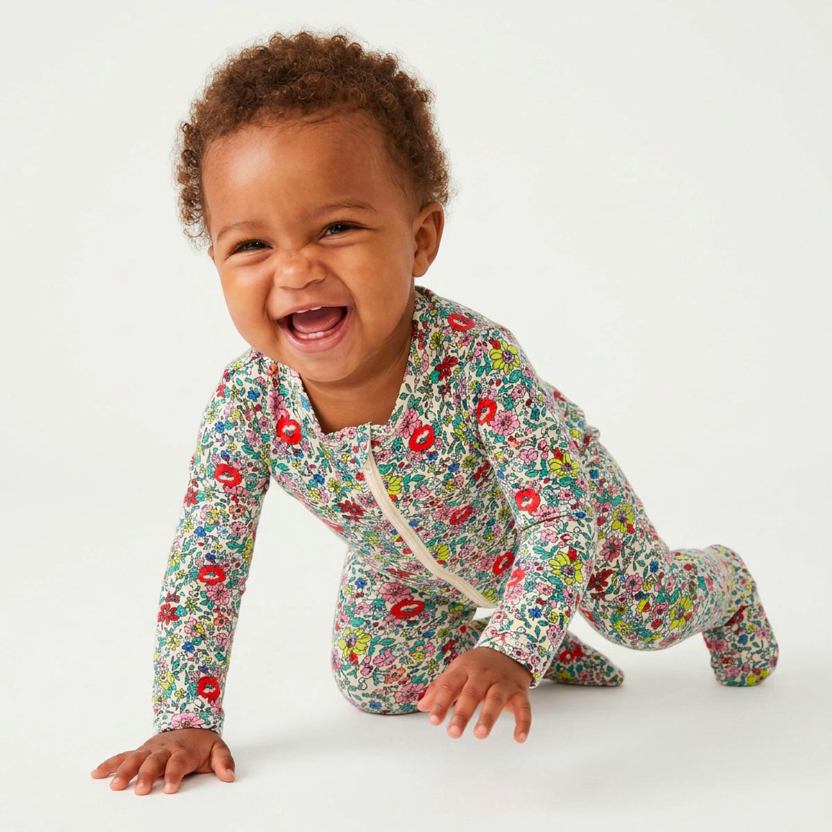 Rockets of Awesome Ditsy Floral One-Piece For Baby Girl